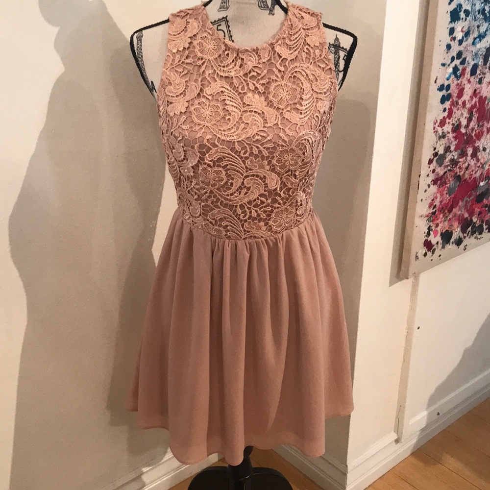 Blush cocktail dress